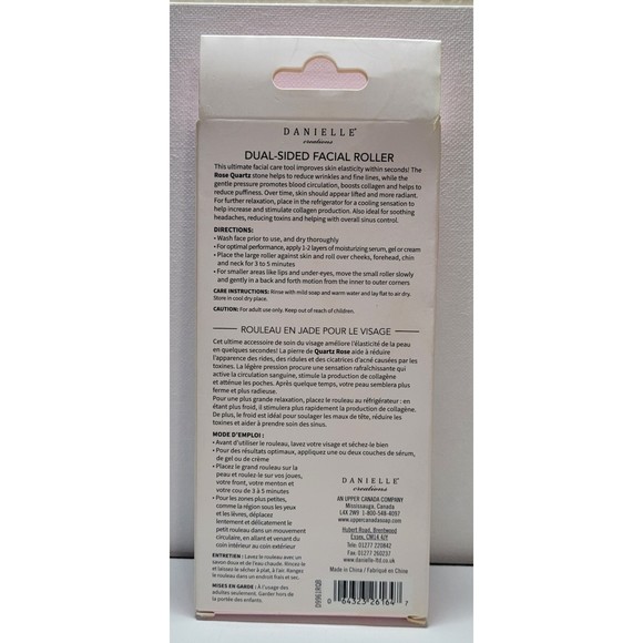 NEW Danielle Rose Quartz Dual-Sided Facial Roller - Picture 2 of 5